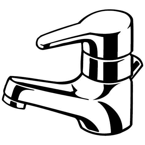 Sticker robinet lave mains